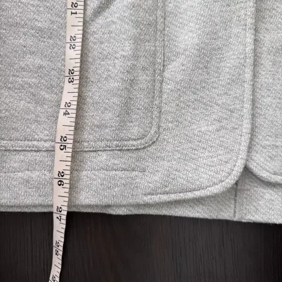 Faherty Inlet Knit Blazer WOMENS Large Jacket Sweatshirt Comfort Unlined Grey - Picture 7 of 8